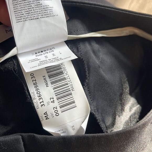 Marella Padre Black Dress Pants  Capri NEW - Picture 3 of 7